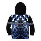 Aotearoa Ngati Ruanui Personalised Kid Hoodie Maori Iwi Poutama Puhoro Tattoo
