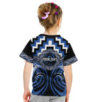 Aotearoa Ngati Ruanui Personalised Kid T Shirt Maori Iwi Poutama Puhoro Tattoo