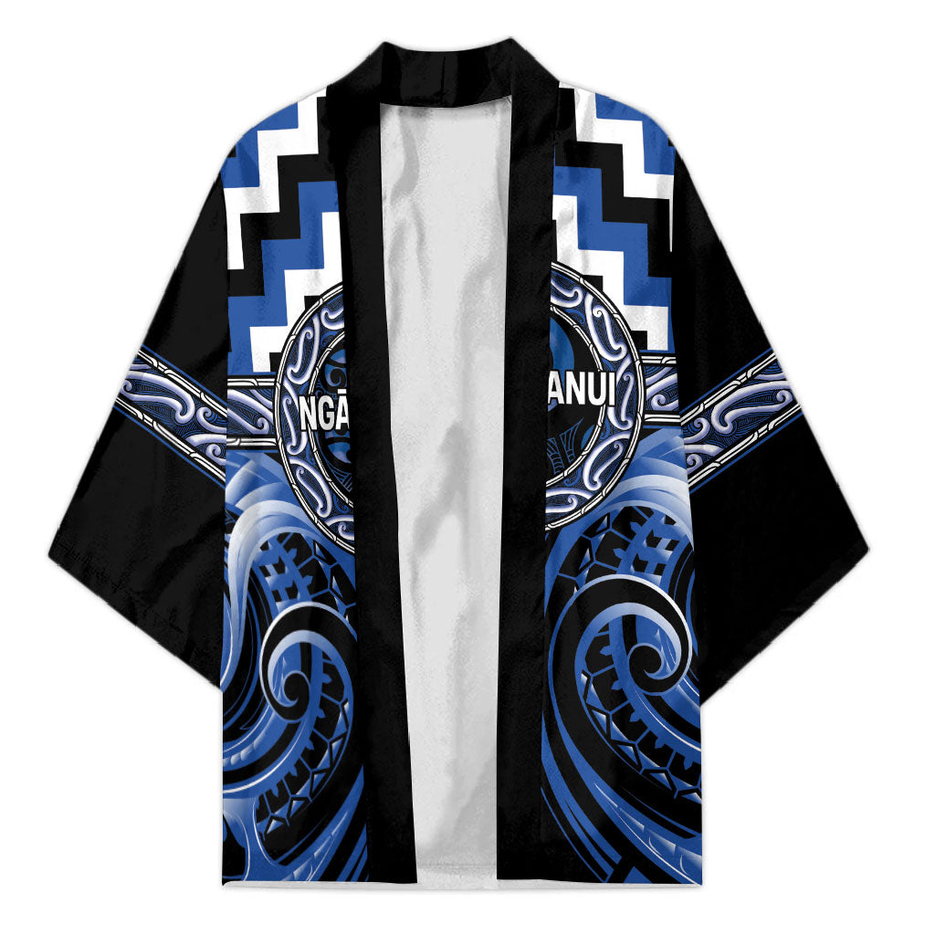 Aotearoa Ngati Ruanui Personalised Kimono Maori Iwi Poutama Puhoro Tattoo