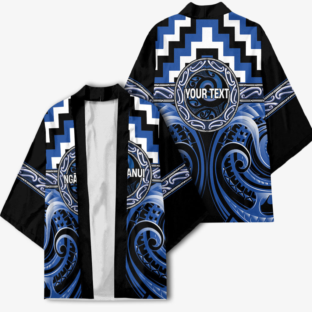 Aotearoa Ngati Ruanui Personalised Kimono Maori Iwi Poutama Puhoro Tattoo