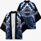 Aotearoa Ngati Ruanui Personalised Kimono Maori Iwi Poutama Puhoro Tattoo