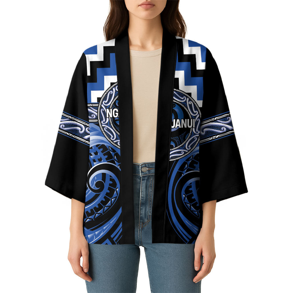 Aotearoa Ngati Ruanui Personalised Kimono Maori Iwi Poutama Puhoro Tattoo