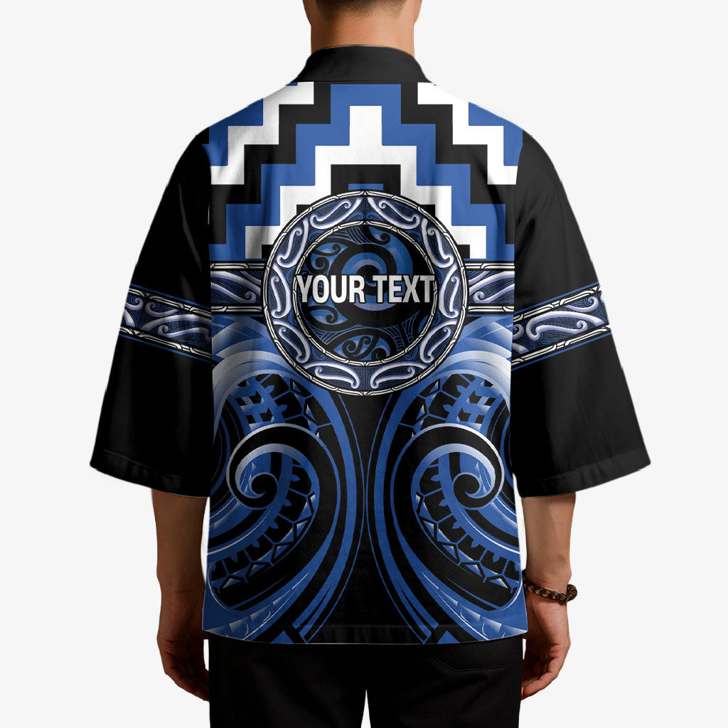 Aotearoa Ngati Ruanui Personalised Kimono Maori Iwi Poutama Puhoro Tattoo