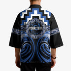 Aotearoa Ngati Ruanui Personalised Kimono Maori Iwi Poutama Puhoro Tattoo
