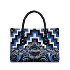 Aotearoa Ngati Ruanui Leather Bag Maori Iwi Poutama Puhoro Tattoo