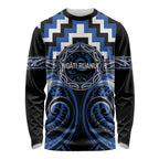 Aotearoa Ngati Ruanui Personalised Long Sleeve Shirt Maori Iwi Poutama Puhoro Tattoo