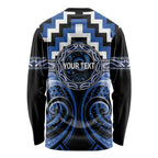 Aotearoa Ngati Ruanui Personalised Long Sleeve Shirt Maori Iwi Poutama Puhoro Tattoo
