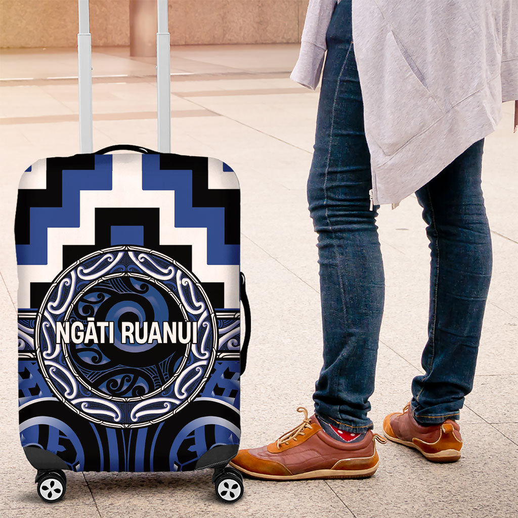 Aotearoa Ngati Ruanui Luggage Cover Maori Iwi Poutama Puhoro Tattoo