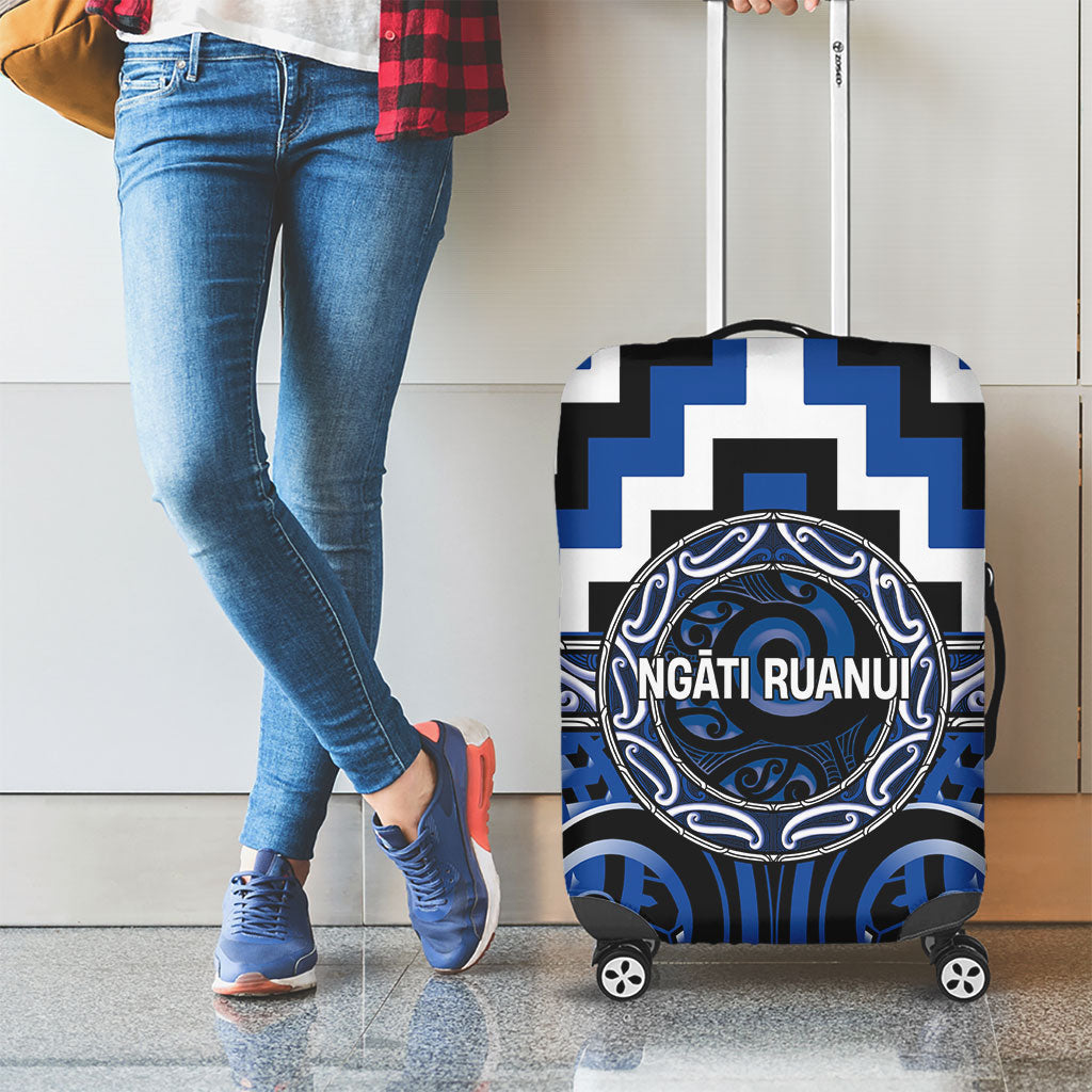 Aotearoa Ngati Ruanui Luggage Cover Maori Iwi Poutama Puhoro Tattoo
