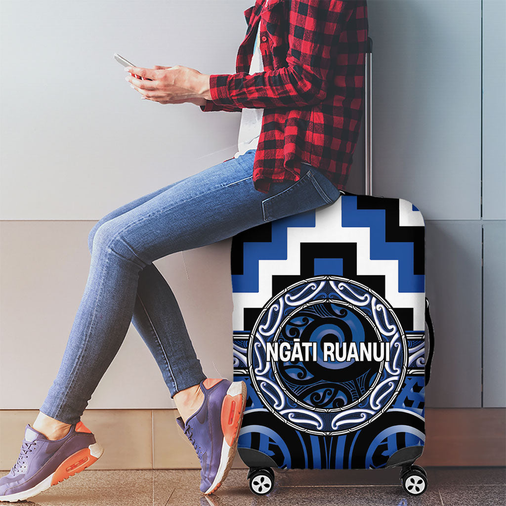 Aotearoa Ngati Ruanui Luggage Cover Maori Iwi Poutama Puhoro Tattoo