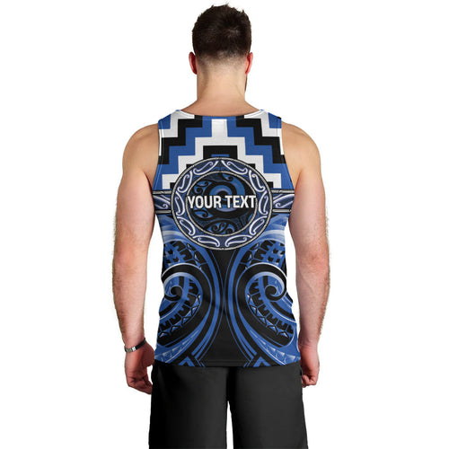 Aotearoa Ngati Ruanui Personalised Men Tank Top Maori Iwi Poutama Puhoro Tattoo
