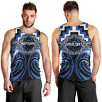 Aotearoa Ngati Ruanui Personalised Men Tank Top Maori Iwi Poutama Puhoro Tattoo