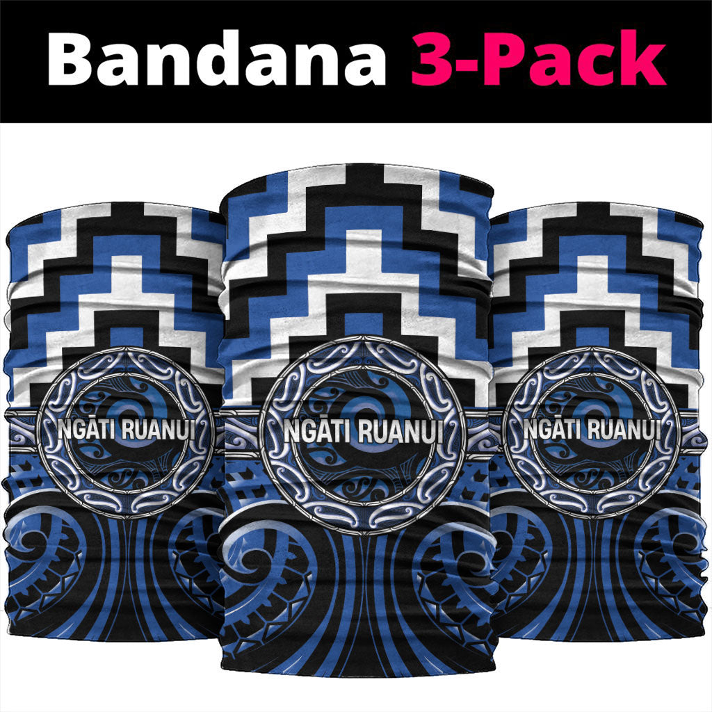Aotearoa Ngati Ruanui Neck Gaiter Maori Iwi Poutama Puhoro Tattoo