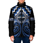 Aotearoa Ngati Ruanui Personalised Padded Jacket Maori Iwi Poutama Puhoro Tattoo