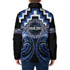 Aotearoa Ngati Ruanui Personalised Padded Jacket Maori Iwi Poutama Puhoro Tattoo