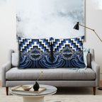 Aotearoa Ngati Ruanui Pillow Cover Maori Iwi Poutama Puhoro Tattoo