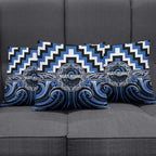 Aotearoa Ngati Ruanui Pillow Cover Maori Iwi Poutama Puhoro Tattoo