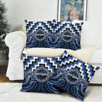 Aotearoa Ngati Ruanui Pillow Cover Maori Iwi Poutama Puhoro Tattoo