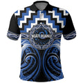 Aotearoa Ngati Ruanui Personalised Polo Shirt Maori Iwi Poutama Puhoro Tattoo