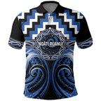 Aotearoa Ngati Ruanui Personalised Polo Shirt Maori Iwi Poutama Puhoro Tattoo