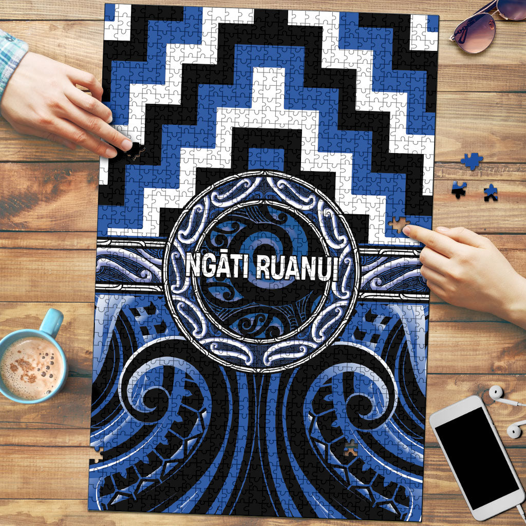 Aotearoa Ngati Ruanui Puzzle Maori Iwi Poutama Puhoro Tattoo