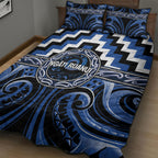 Aotearoa Ngati Ruanui Quilt Bed Set Maori Iwi Poutama Puhoro Tattoo