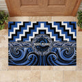 Aotearoa Ngati Ruanui Rubber Doormat Maori Iwi Poutama Puhoro Tattoo