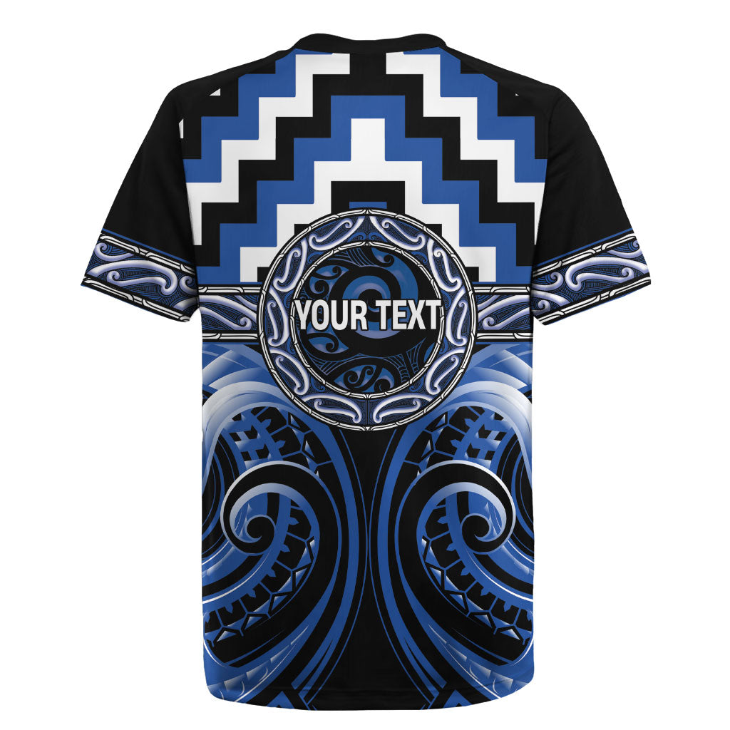 Aotearoa Ngati Ruanui Personalised Rugby Jersey Maori Iwi Poutama Puhoro Tattoo