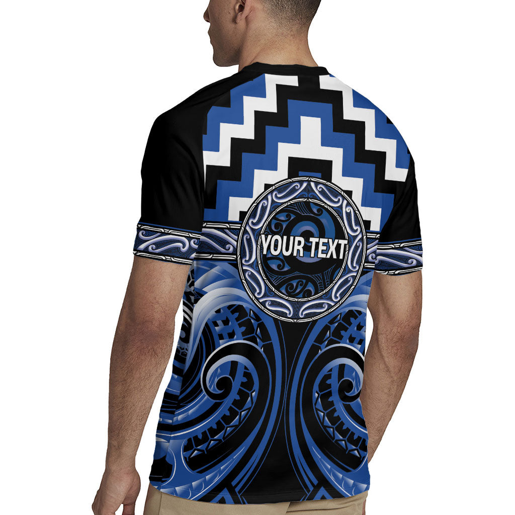 Aotearoa Ngati Ruanui Personalised Rugby Jersey Maori Iwi Poutama Puhoro Tattoo