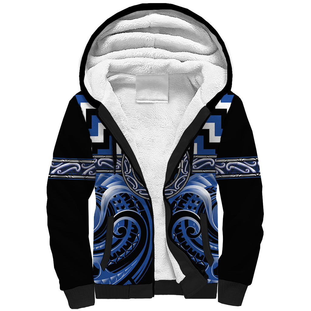 Aotearoa Ngati Ruanui Personalised Sherpa Hoodie Maori Iwi Poutama Puhoro Tattoo