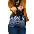 Aotearoa Ngati Ruanui Shoulder Handbag Maori Iwi Poutama Puhoro Tattoo