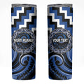 Aotearoa Ngati Ruanui Personalised Skinny Tumbler Maori Iwi Poutama Puhoro Tattoo
