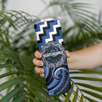 Aotearoa Ngati Ruanui Personalised Skinny Tumbler Maori Iwi Poutama Puhoro Tattoo