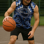 Aotearoa Ngati Ruanui Personalised Sleeveless Hoodie Maori Iwi Poutama Puhoro Tattoo