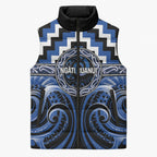 Aotearoa Ngati Ruanui Personalised Sleeveless Puffer Jacket Maori Iwi Poutama Puhoro Tattoo