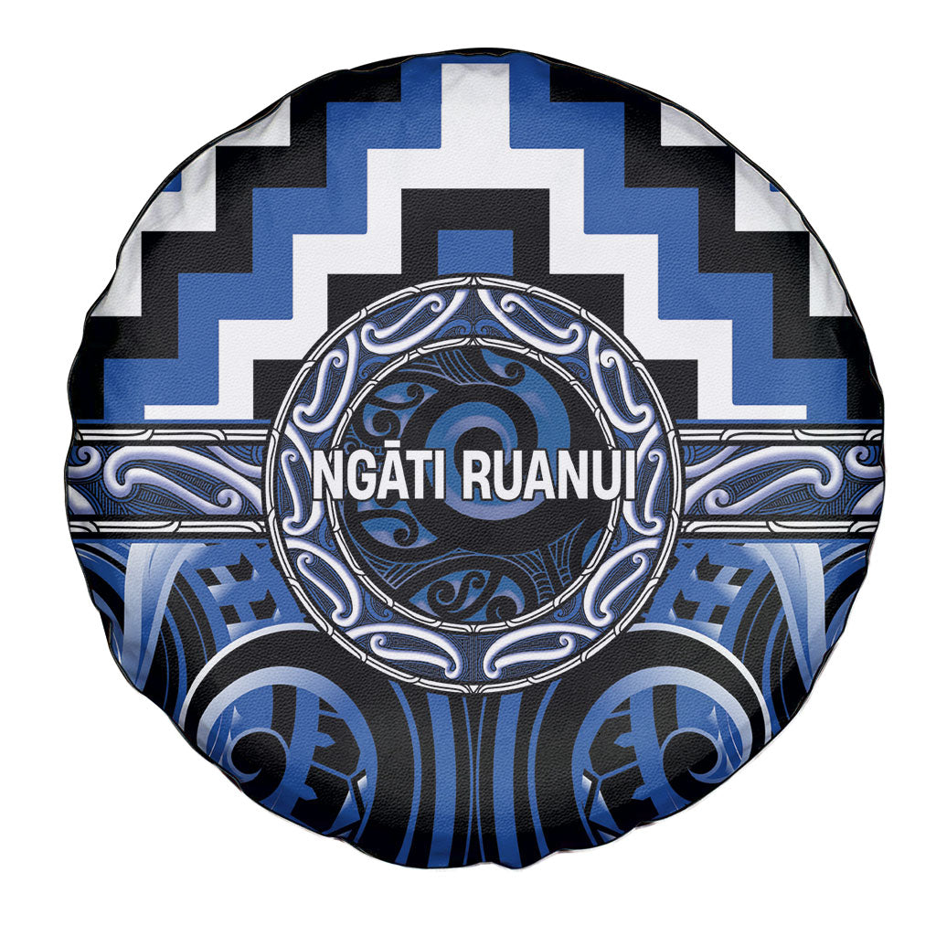 Aotearoa Ngati Ruanui Spare Tire Cover Maori Iwi Poutama Puhoro Tattoo