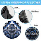 Aotearoa Ngati Ruanui Spare Tire Cover Maori Iwi Poutama Puhoro Tattoo