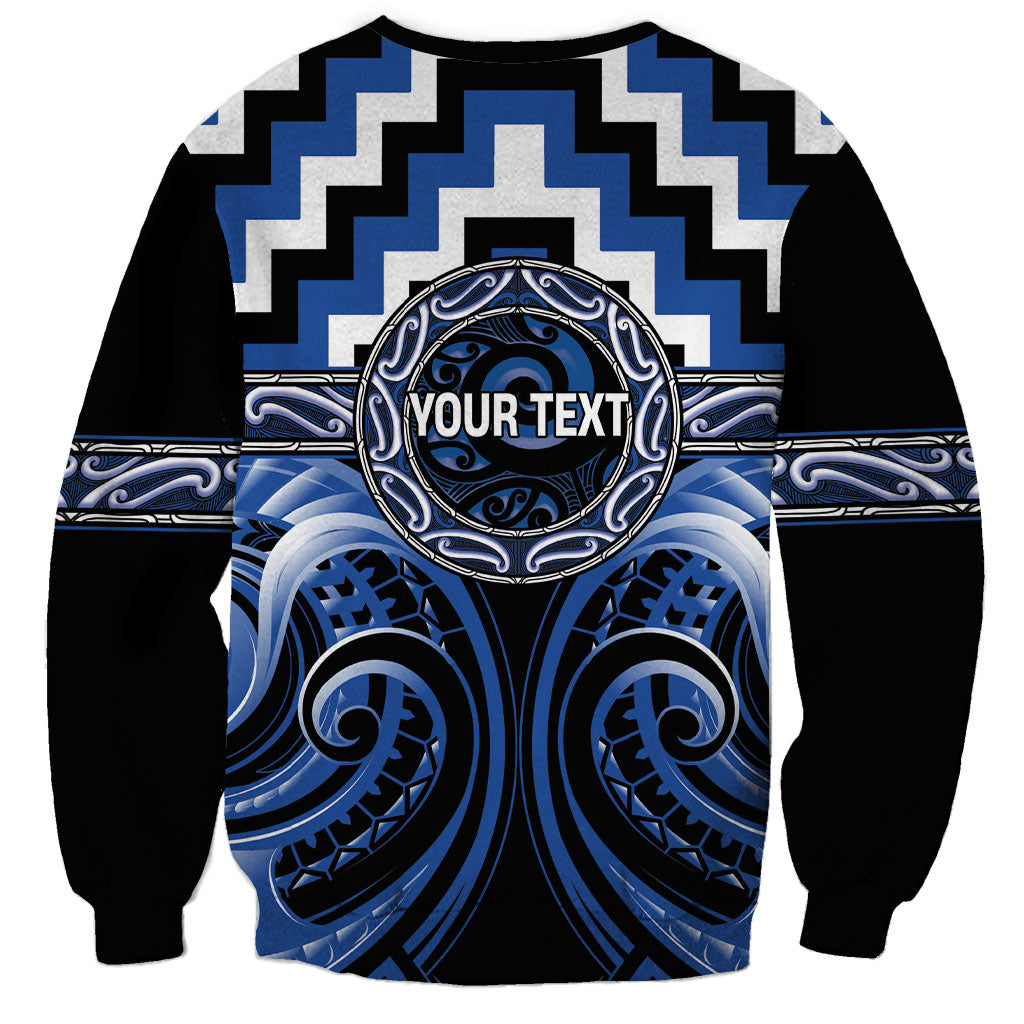 Aotearoa Ngati Ruanui Personalised Sweatshirt Maori Iwi Poutama Puhoro Tattoo
