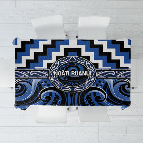 Aotearoa Ngati Ruanui Tablecloth Maori Iwi Poutama Puhoro Tattoo