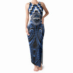 Aotearoa Ngati Ruanui Personalised Tank Maxi Dress Maori Iwi Poutama Puhoro Tattoo