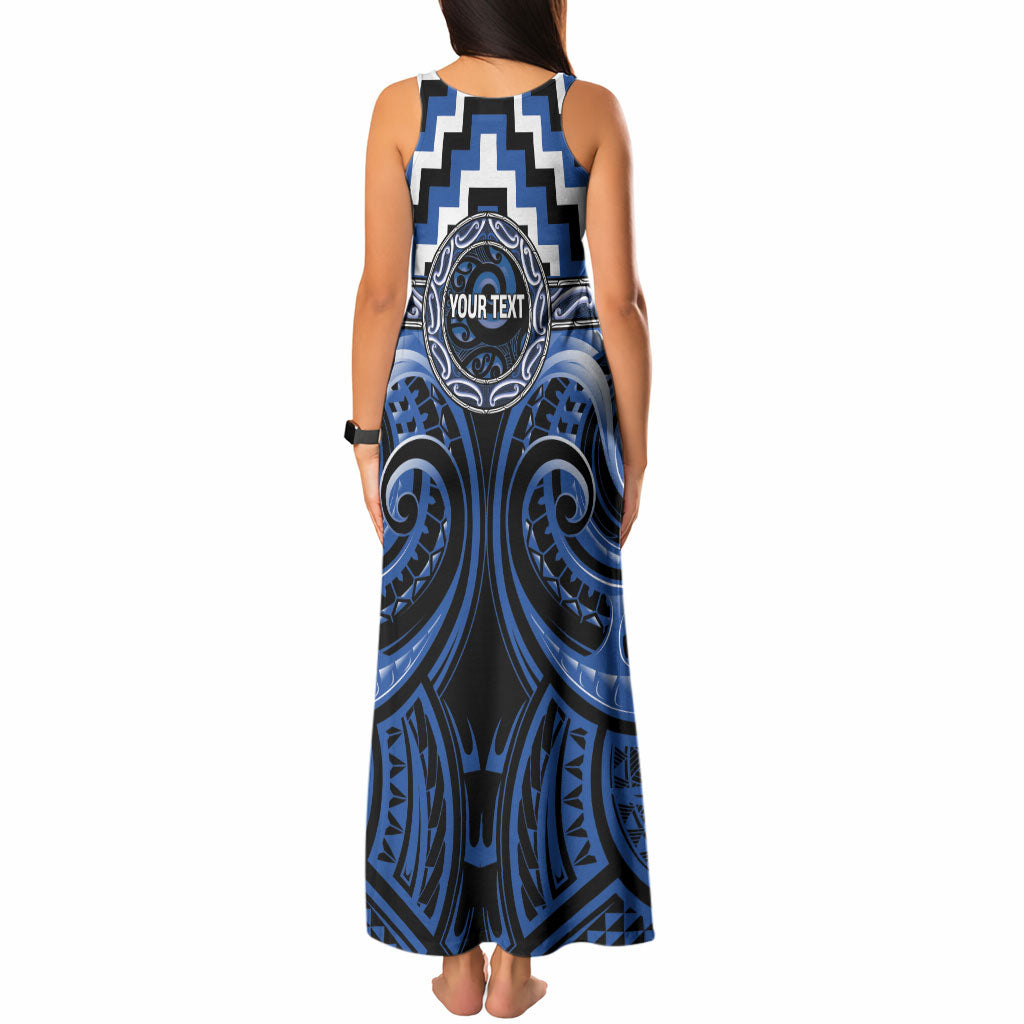 Aotearoa Ngati Ruanui Personalised Tank Maxi Dress Maori Iwi Poutama Puhoro Tattoo