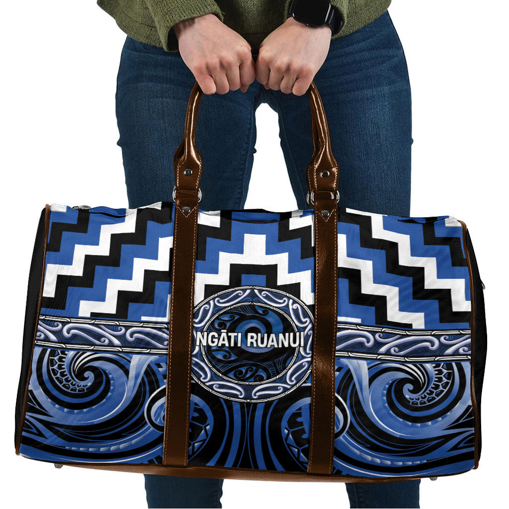 Aotearoa Ngati Ruanui Travel Bag Maori Iwi Poutama Puhoro Tattoo