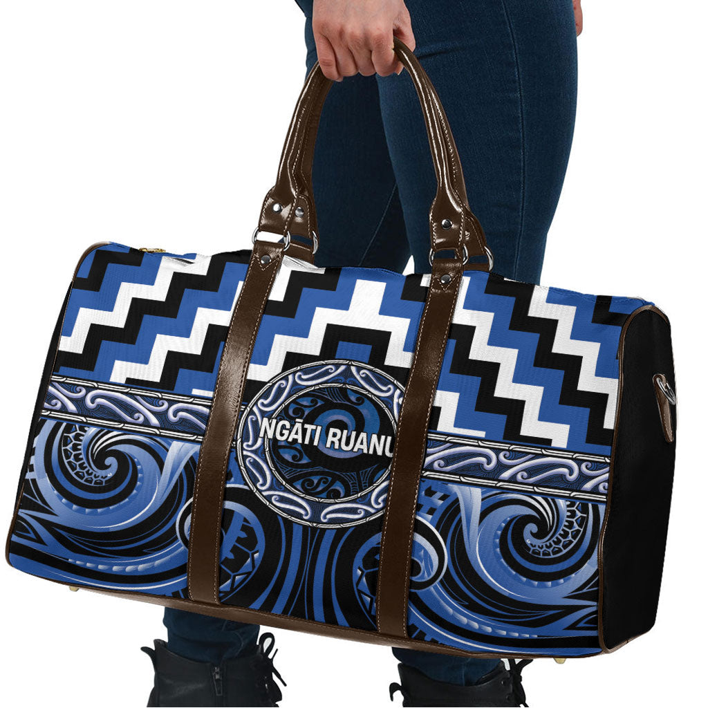 Aotearoa Ngati Ruanui Travel Bag Maori Iwi Poutama Puhoro Tattoo