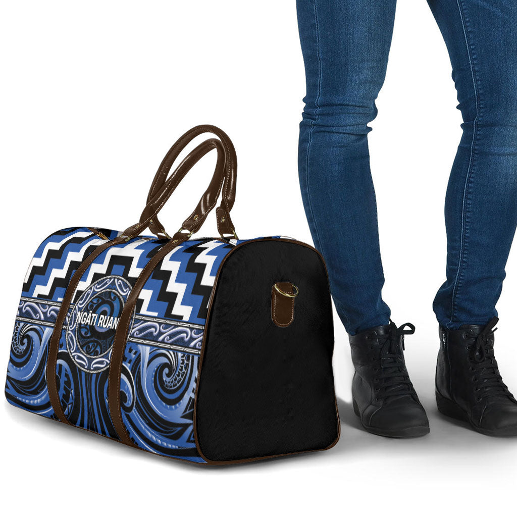 Aotearoa Ngati Ruanui Travel Bag Maori Iwi Poutama Puhoro Tattoo