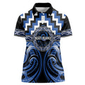 Aotearoa Ngati Ruanui Personalised Women Polo Shirt Maori Iwi Poutama Puhoro Tattoo