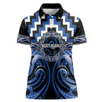 Aotearoa Ngati Ruanui Personalised Women Polo Shirt Maori Iwi Poutama Puhoro Tattoo