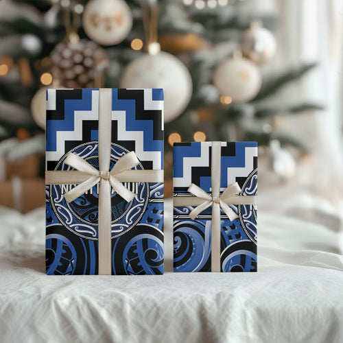Aotearoa Ngati Ruanui Wrapping Paper Maori Iwi Poutama Puhoro Tattoo