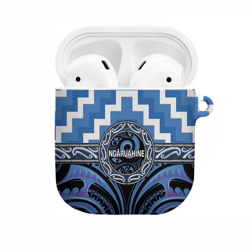 Aotearoa Ngaruahine AirPods Case Maori Iwi Poutama Puhoro Tattoo