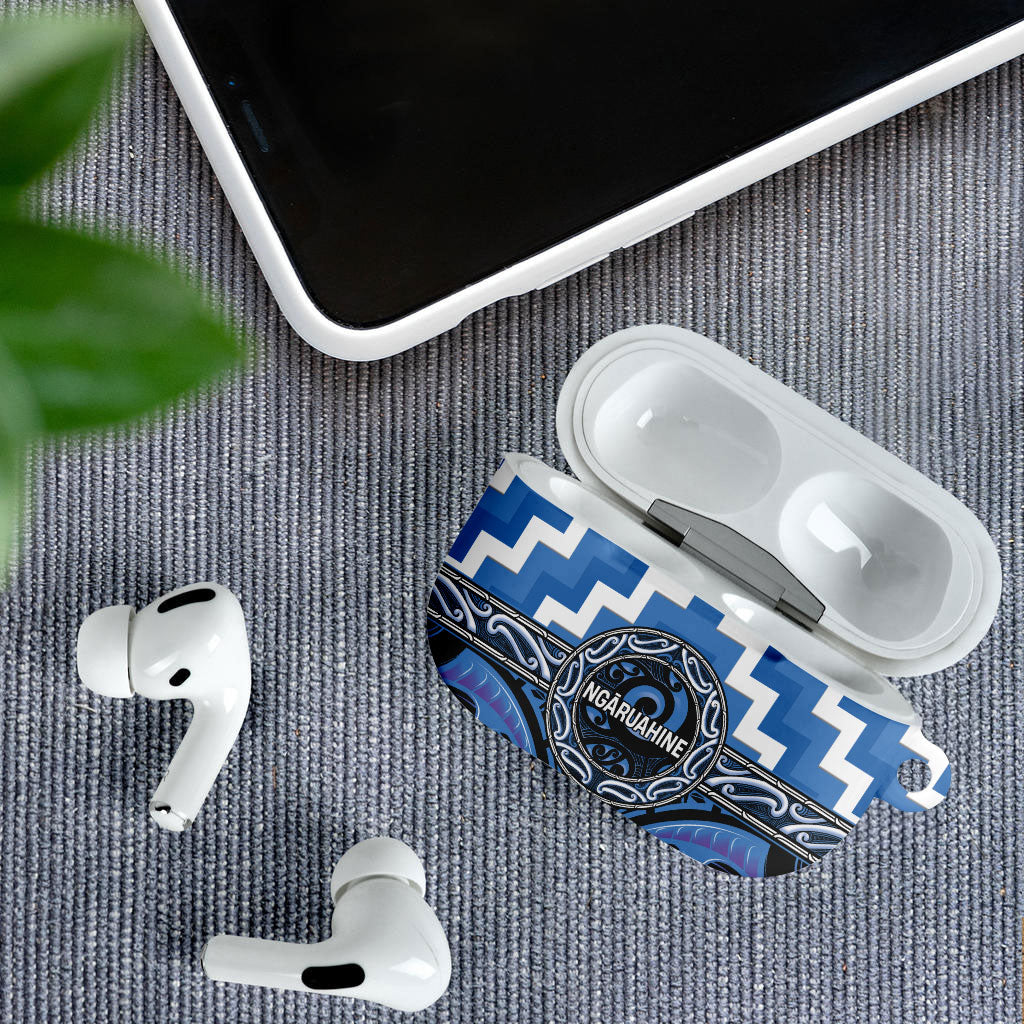 Aotearoa Ngaruahine AirPods Case Maori Iwi Poutama Puhoro Tattoo