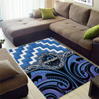 Aotearoa Ngaruahine Area Rug Maori Iwi Poutama Puhoro Tattoo
